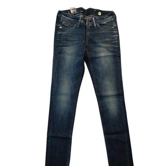 G-Star Raw GSRAW 3301 Skinny Slim Medium Blue Denim Jeans Sz 26 NWT